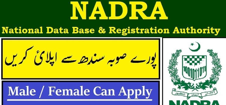 Nadra jobs 2024 National Database and Registration Authority