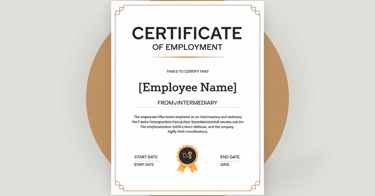 Certificate of Employment Intermediaries